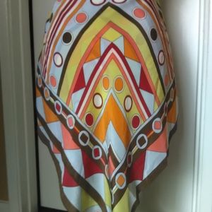 BCBG Silk Poncho